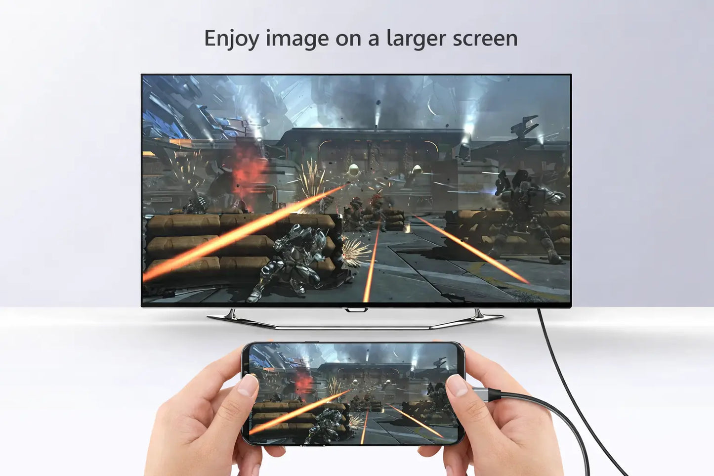 Type-C to HDMI Cable 4K HD Screen Mirroring Adapter