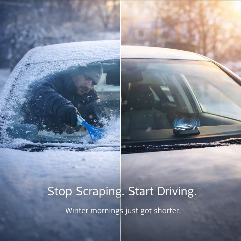 Clenzio Antifreeze and snow protection device for car windows
