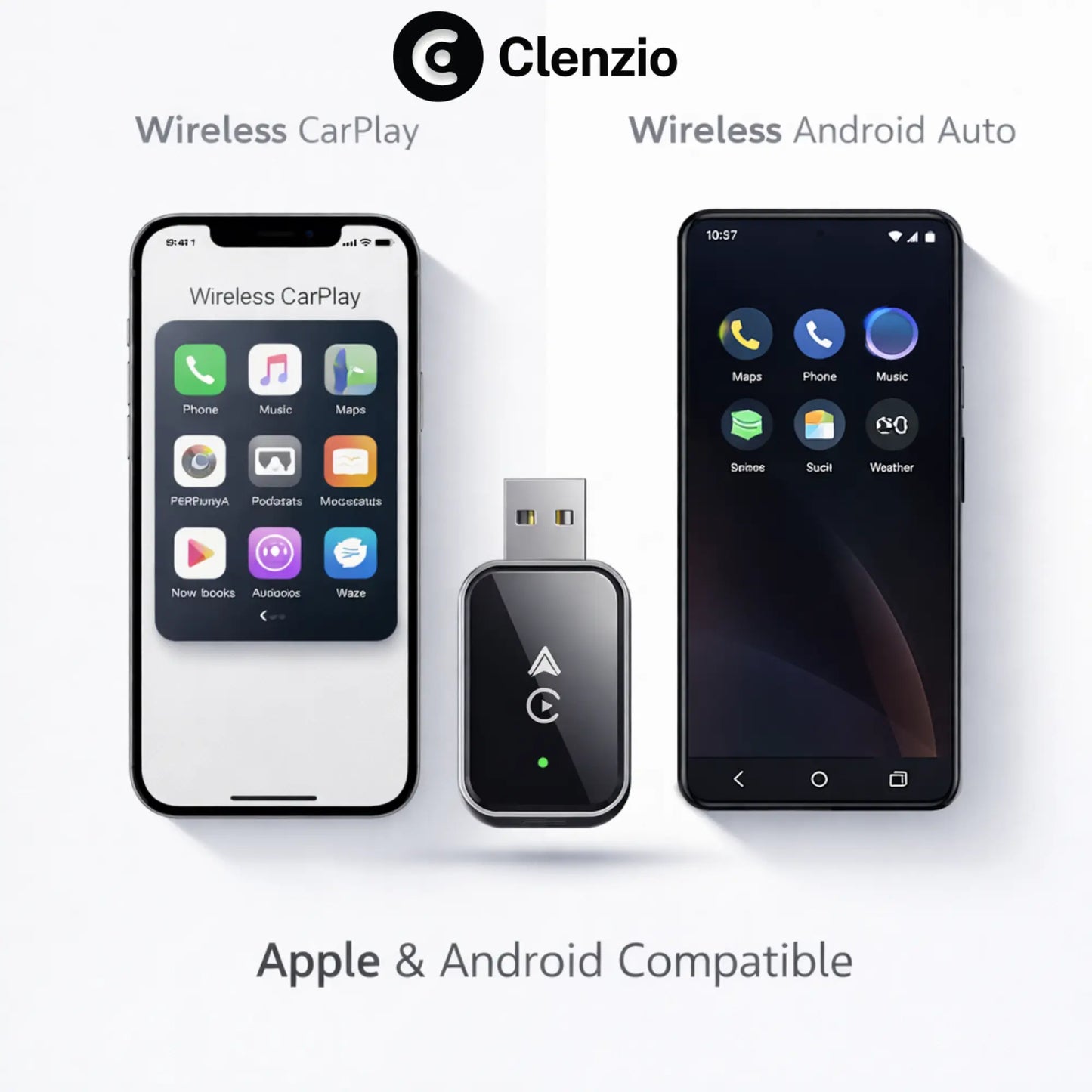Clenzio Wireless CarPlay Smart Car Box
