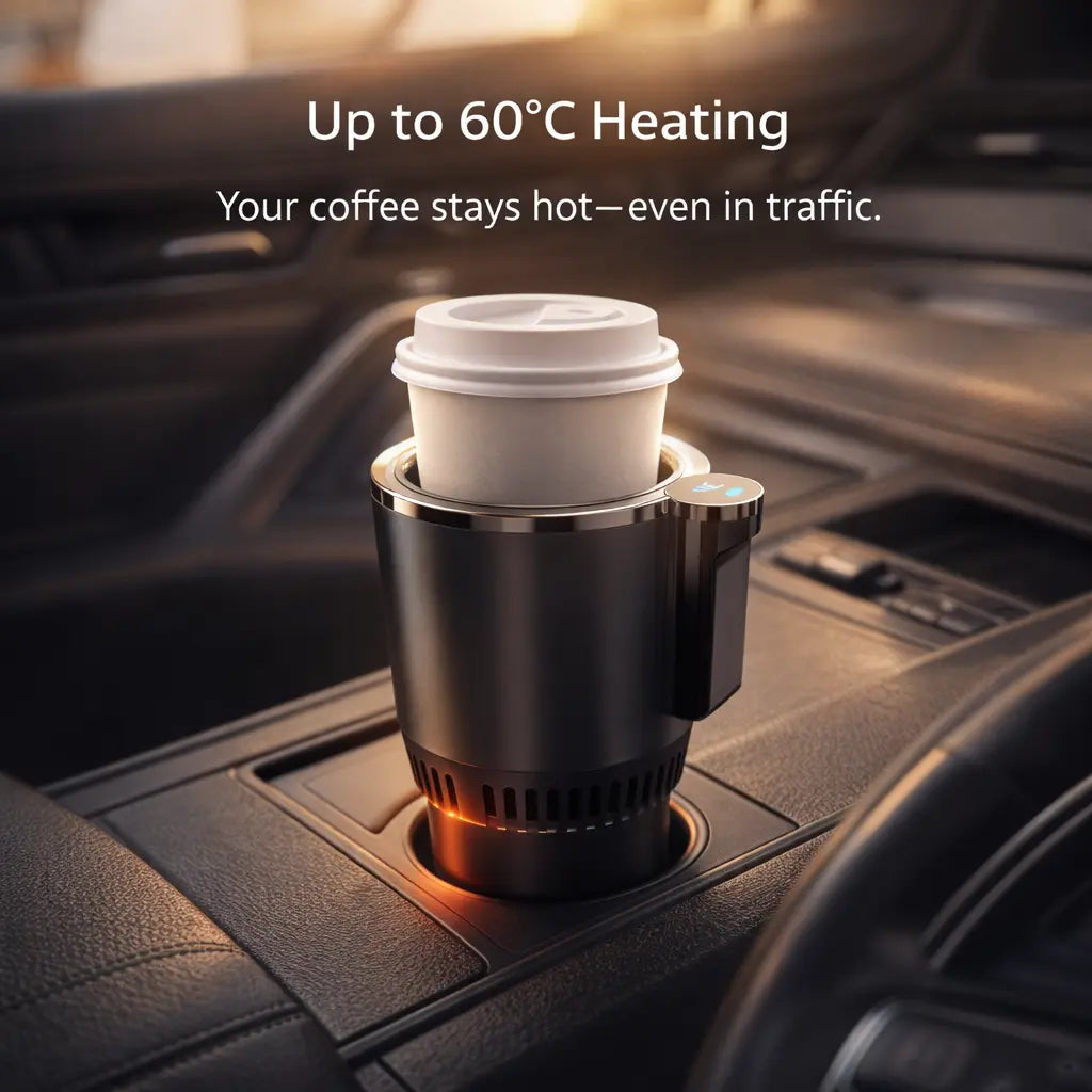 Clenzio car cold and hot cups, car cup holders