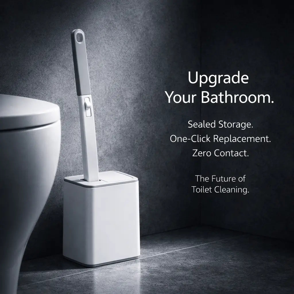 Clenzio All-in-One Toilet Brush Set