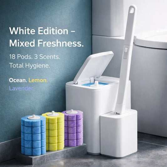 Clenzio All-in-One Toilet Brush Set