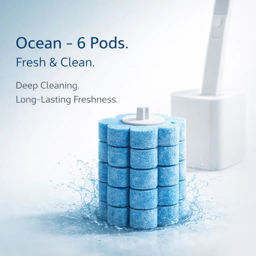 Clenzio All-in-One Toilet Brush Set