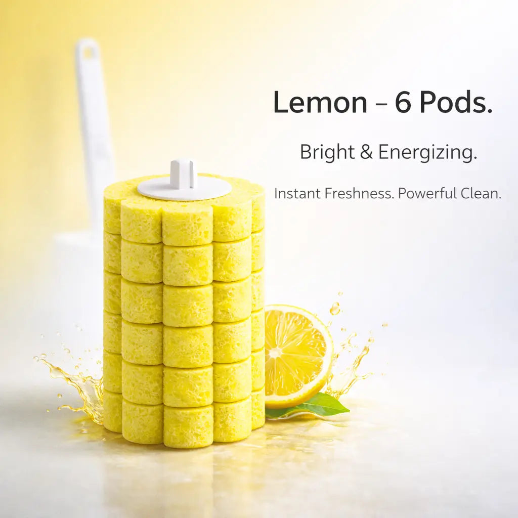 Clenzio All-in-One Toilet Brush Set