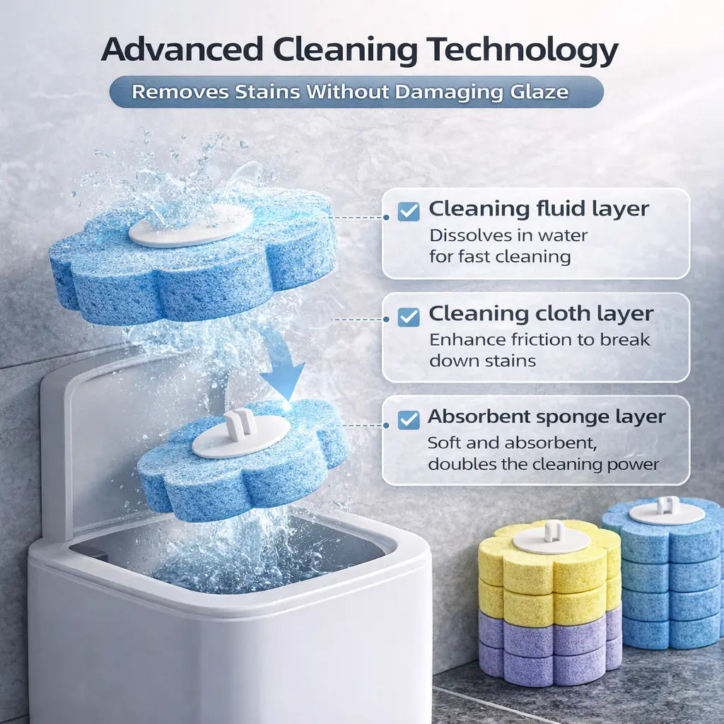 Clenzio All-in-One Toilet Brush Set