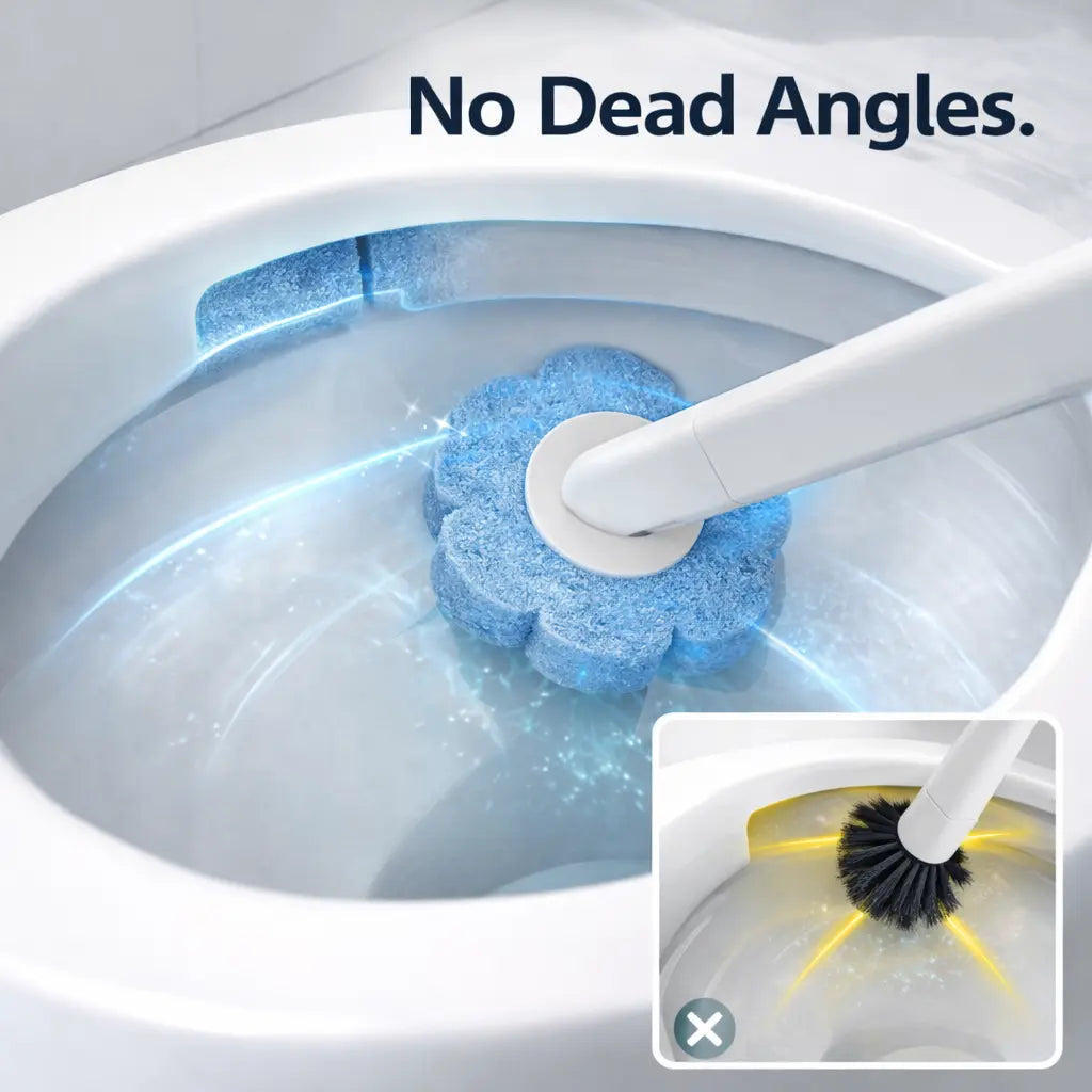 Clenzio All-in-One Toilet Brush Set