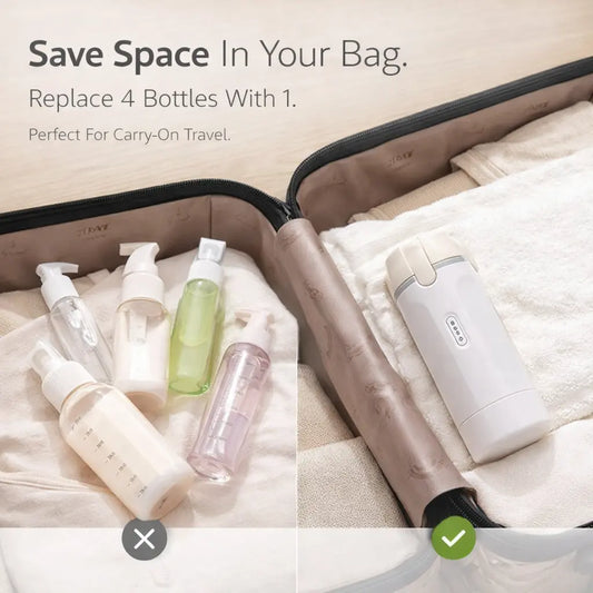 Clenzio 4-in-1  Travel Toiletry Bottle