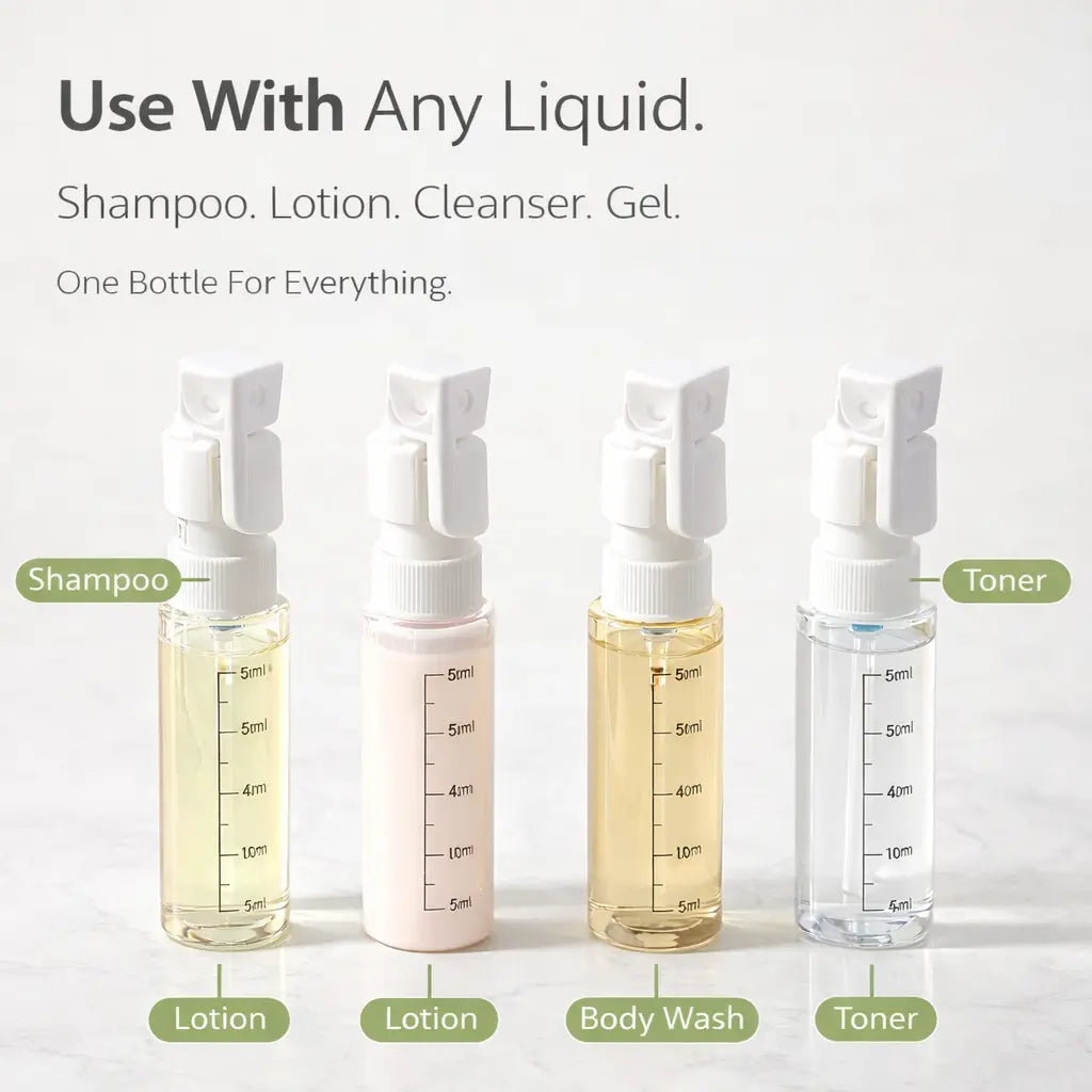 Clenzio 4-in-1  Travel Toiletry Bottle