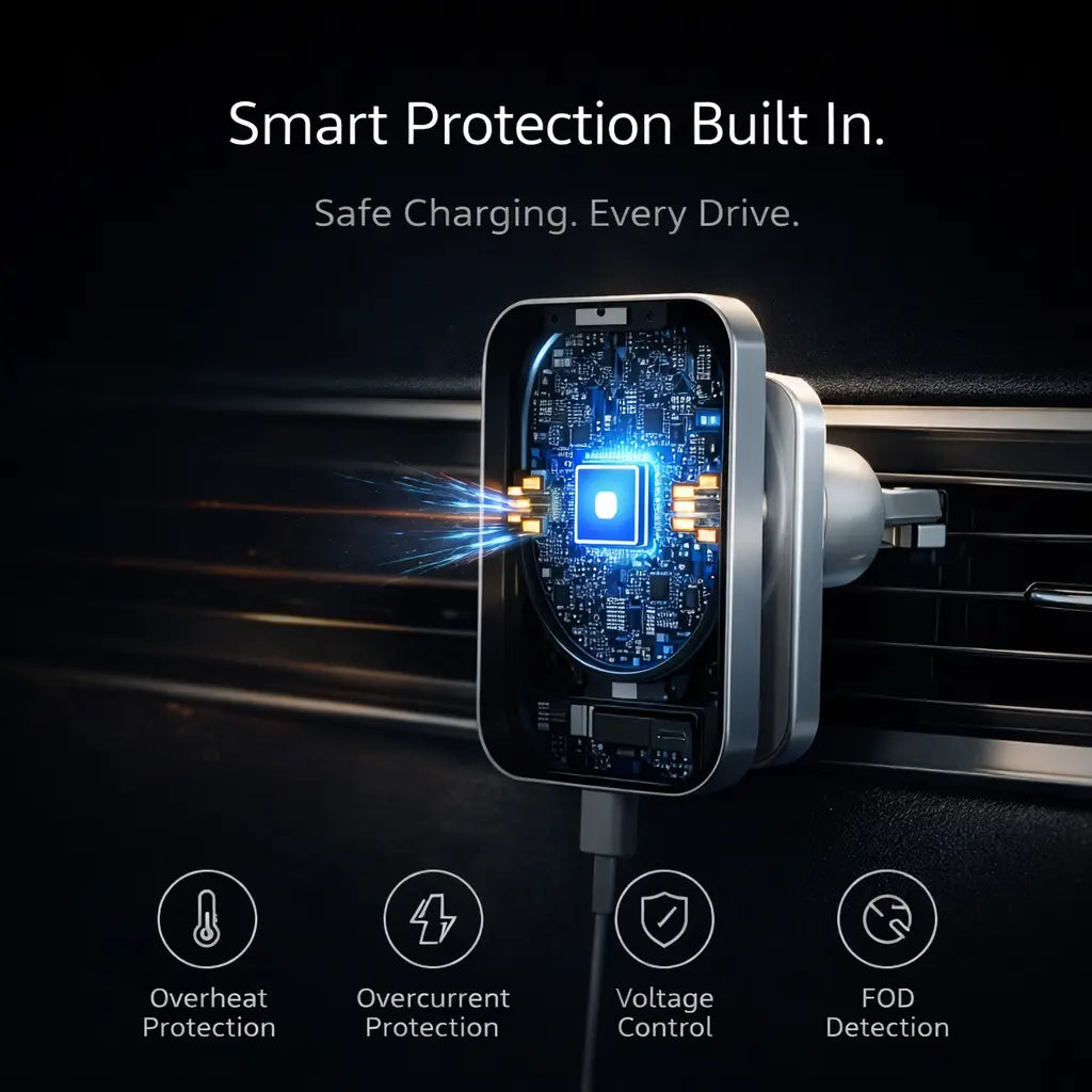 Clenzio Car Magnetic Wireless Charger